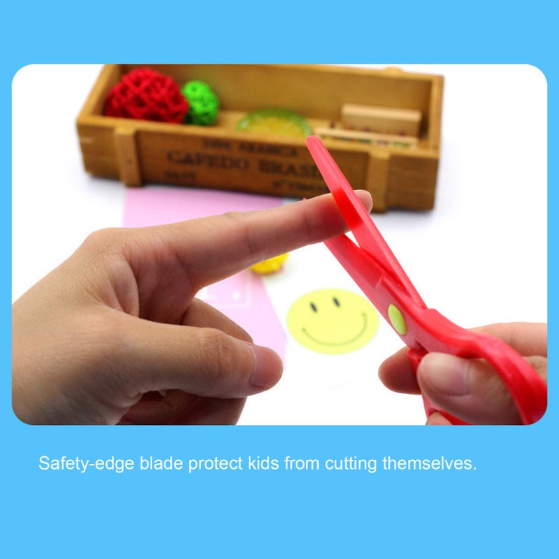 Children Safety-Scissors Set Preschooler Training-Scissors Kindergarten Kids Paper-Cut DIY Art Craft Supplies Kit - Image 2