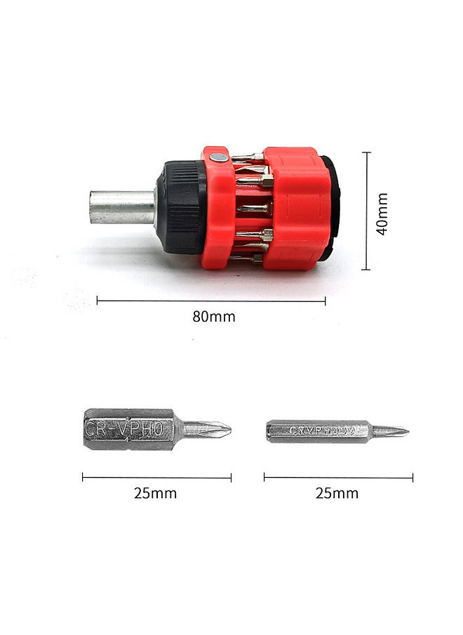 Generic Ratchet Screwdriver 12-in-1 Ratcheting Screwdriver Tool Set Multi Screwdriver Tool All in One Screwdriver Phone Repair Kit  - Image 3
