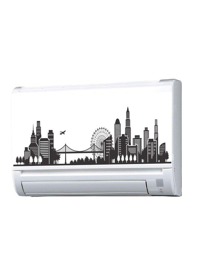 Asmi Collections Beautiful City Split AC Stickers Wall Stickers - Image 1