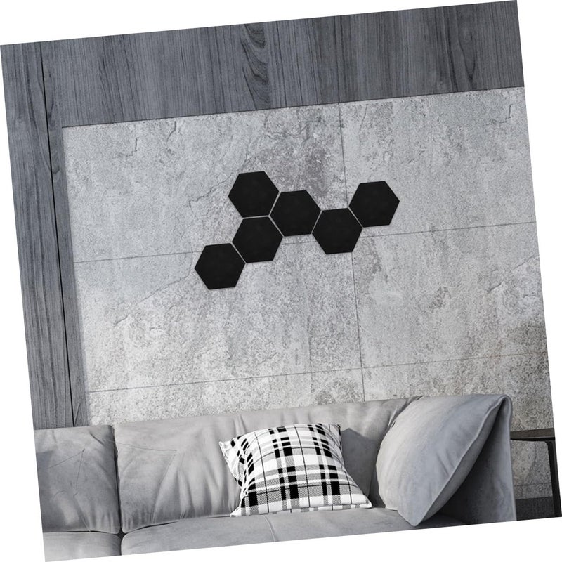 8 Pieces Hexagon Felt Bulletin Board For Wall Photos Notes Display - Image 5