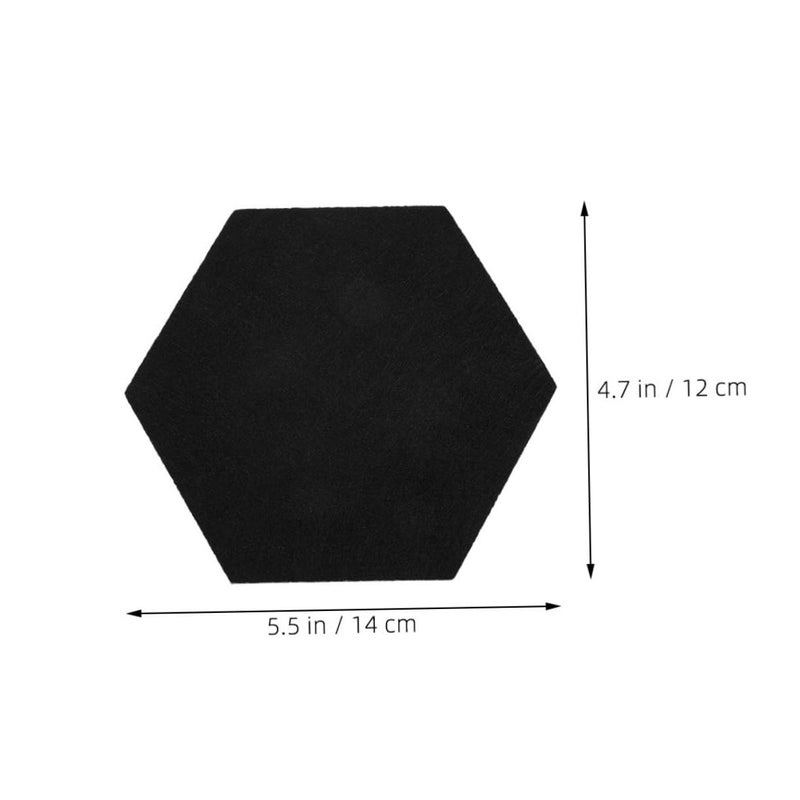 8 Pieces Hexagon Felt Bulletin Board For Wall Photos Notes Display - Image 3