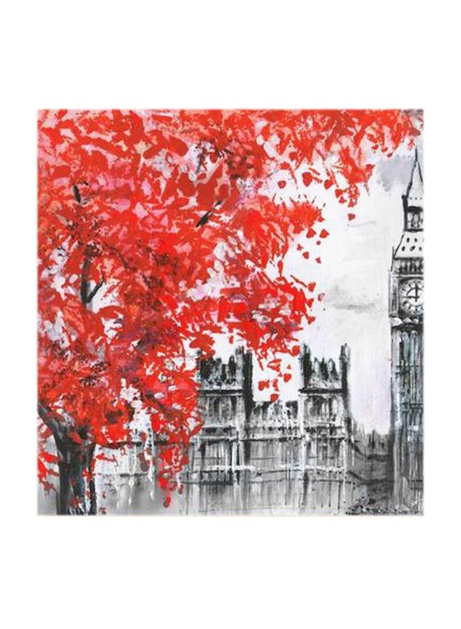 RYN Nature Abstract MDF Wall Art Multicolour 30x30centimeter - Image 2