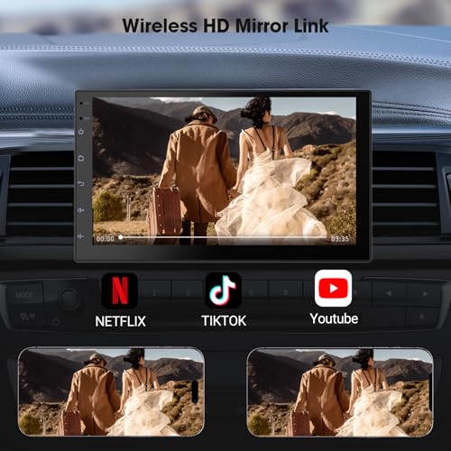 Haudio Wireless CarPlay Screen for Car & Android Auto Head Unit - Touchscreen 7 Inch Double Din Car Stereo with Backup Camera for All Cars (2+32GB) - Image 5