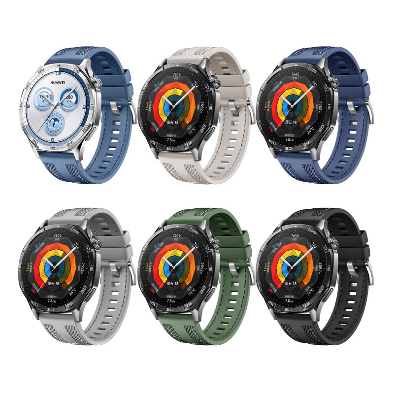 erorex For Honor Watch 4 Pro Push Connector 22Mm Hybrid Nylon Silicone Watch Band(Starlight) - Image 5