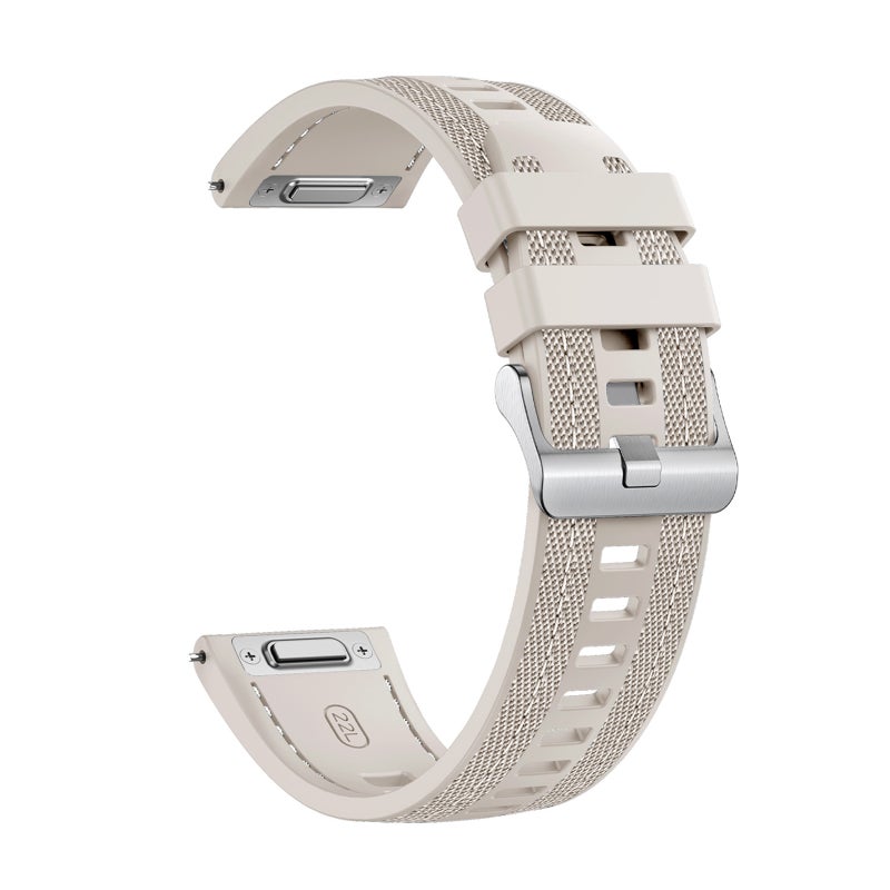 erorex For Honor Watch 4 Pro Push Connector 22Mm Hybrid Nylon Silicone Watch Band(Starlight) - Image 2