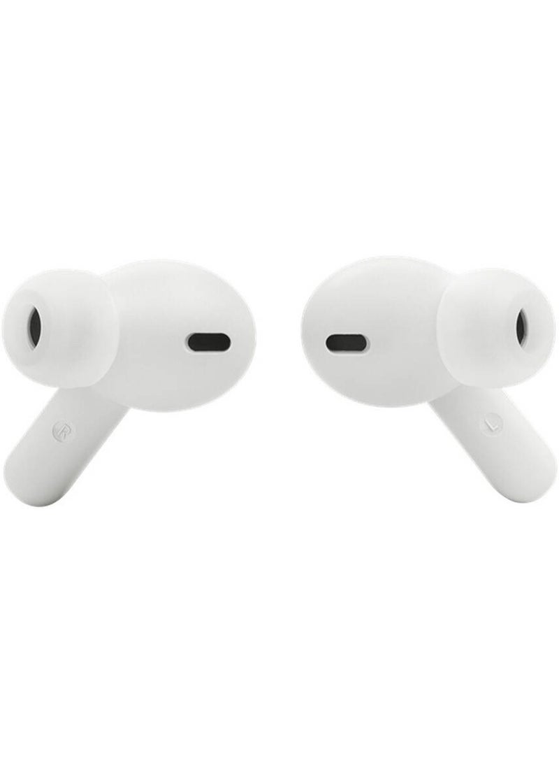 JBL سماعات JBL Wave Beam اللاسلكية الحقيقية، صوت عميق، ملائمة مريحة، بطارية 32 ساعة، بيئة ذكية، TalkThru، بدون استخدام اليدين + VoiceAware، مقاومة للماء والغبار، متوافقة مع تطبيق سماعات JBL، أبيض - Image 4