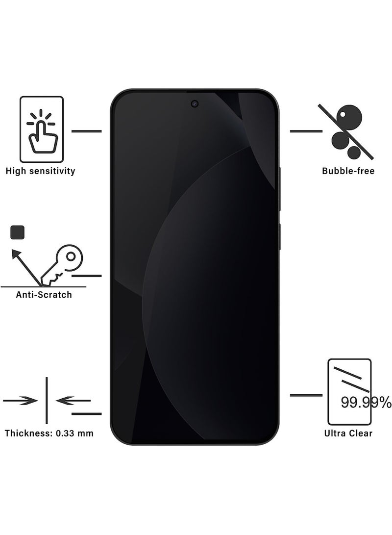 Adando [2+2] Privacy Screen Protectors for Xiaomi Redmi Note 15 Pro 5G for Tempered Glass, Privacy Film and Camera Protection, 9H Hardness, Privacy, Anti-Spy Protective Glass, Anti-Spy (All Black) - Image 3