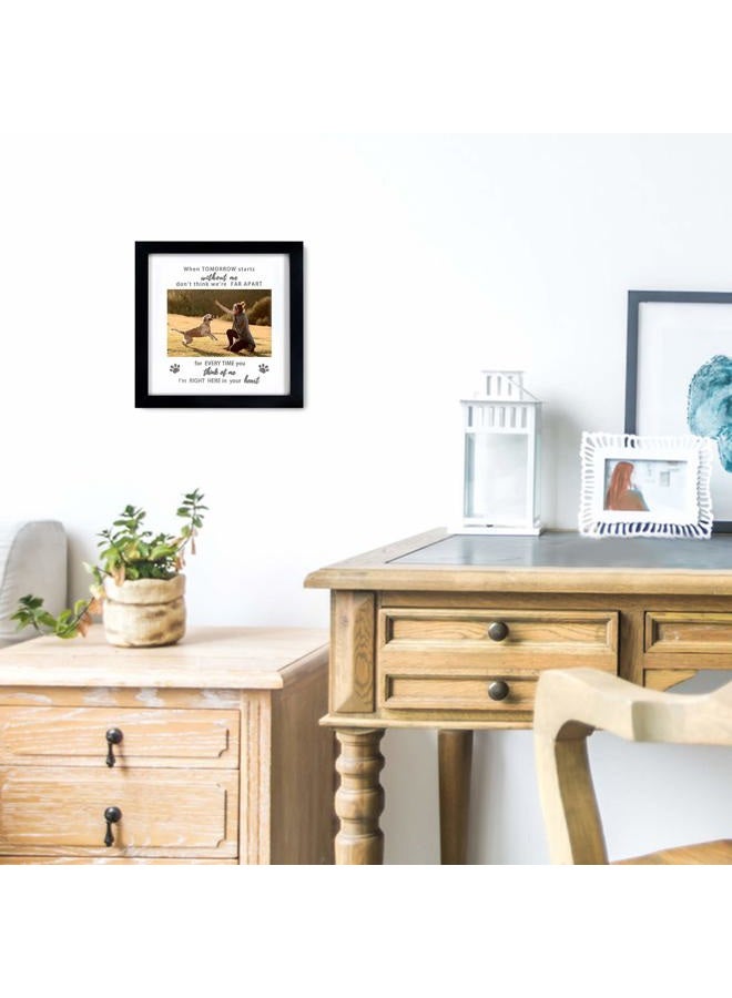 KCRasan Dog Memorial Picture Frame - Pet Memorial Picture Frame for Pet Loss of Gift - Dog Remembrance Frame Dog or Cat with Sympathy Pet Tribute Keepsake(9x9 memorial frame) - Image 3