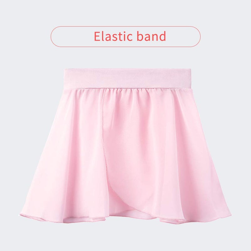 Stelle Girls Ballet Leotards Toddler Dance Outfit Combo with Pull on Skirt and Tights Ballet Pink-Pull on, 130 - Image 4