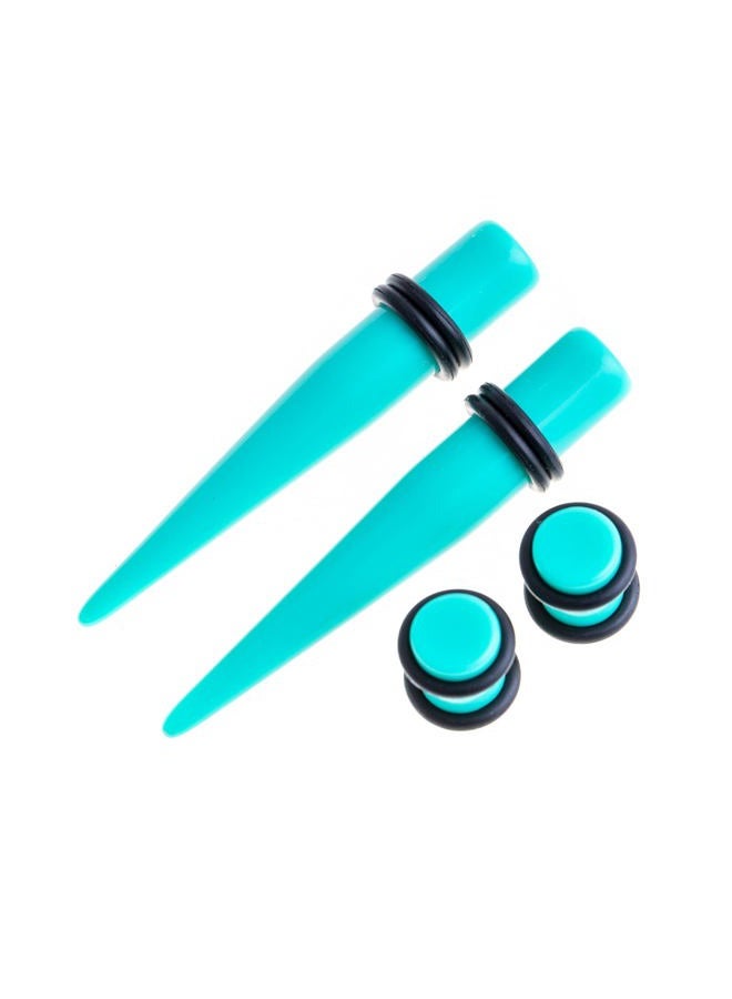 Memsion Ear Stretching Kit 50 Pieces 14Gauges-00Gauges Earrings Piercing Kit, 14G-00G(1.6mm-12mm), Acrylic, No Gemstone - Image 3