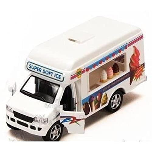 KiNSFUN Ice Cream Truck Die Cast Metal Toy wPullback Action - Image 1