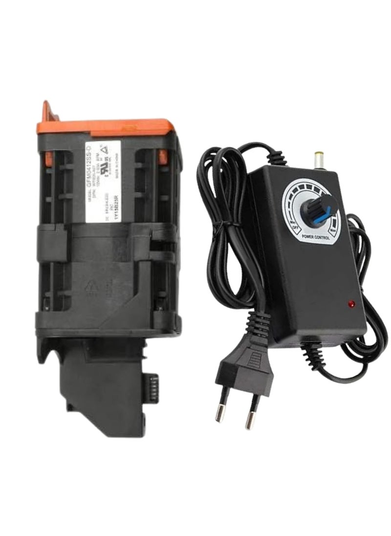 ESHMEET Lighting Hub HighSpeed DC Blower 40 56mm 12V200A Powered Fan with Variable Speed Controller Adapter  - Image 1