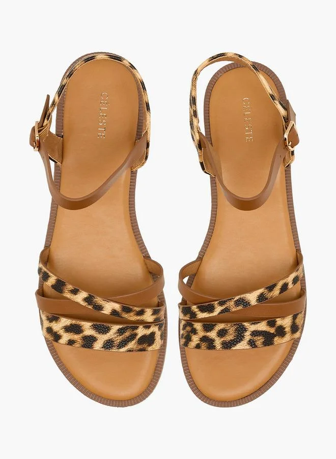 Celeste Women Animal Print Sandals