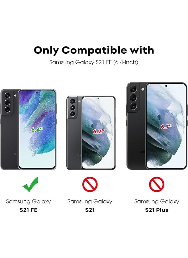 Jetech Screen Protector For Samsung Galaxy S21 Fe 5G With Camera Lens Protector Easy Installation Tool Tempered Glass Film Fingerprint Id Compatible 2 Pack Each  - Image 3