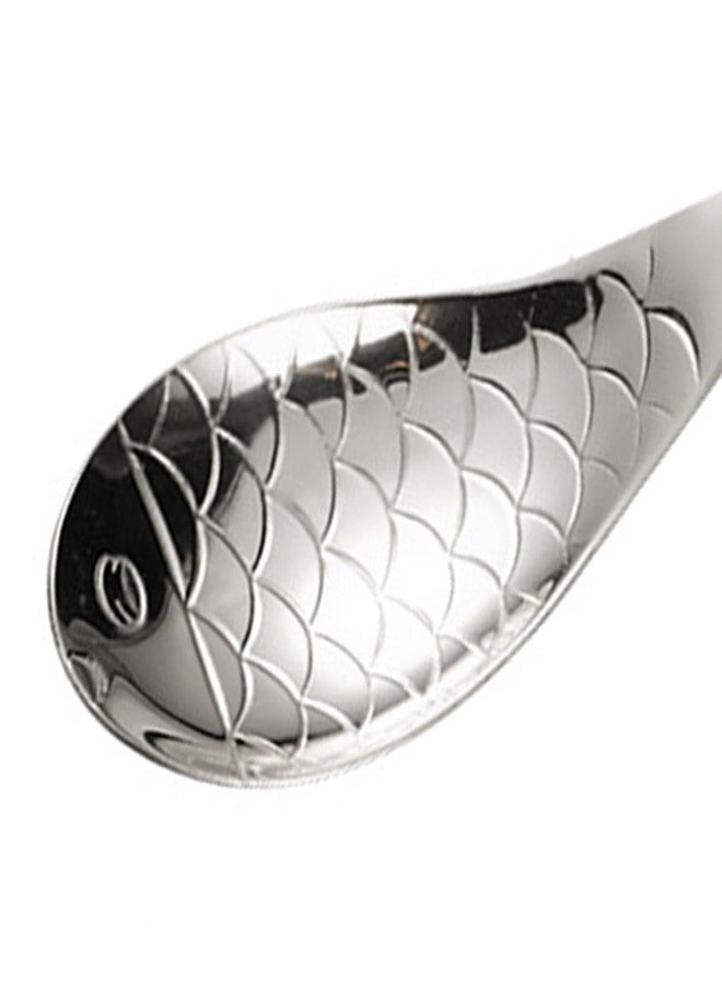 Fish Shaped Spoon 304 Stainless Steel for Rice Soup Coffee Adults Home Cookware L - Image 5