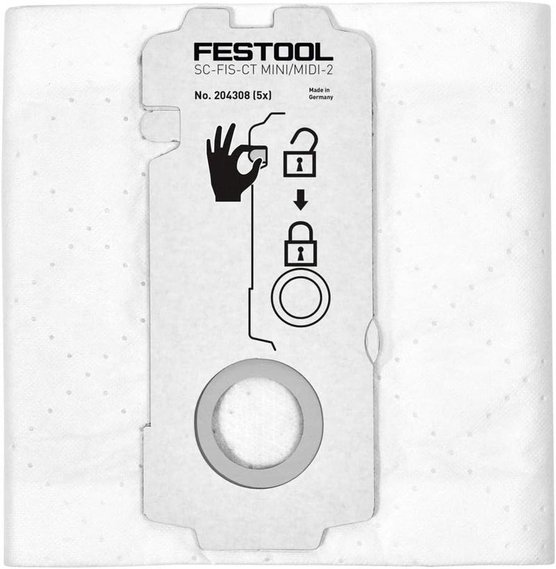 Festool 204308 CT MiniMidi 25 Filter Bags - Image 1