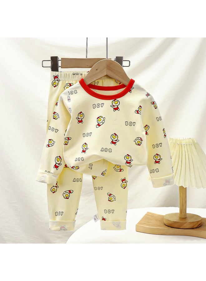 Children's Underwear Suit Autumn New Boys' Home Wear Girls' Lycra Clothes Baby Pajamas Children's Clothing
