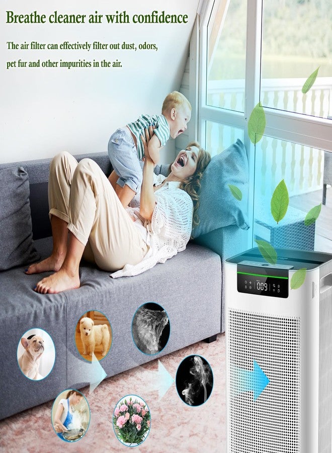Slirceods （2Pack) JF260 Filters Compatible with Jafända JF260 and AP1273 Air Purifiers,H13 Filter,Honeycomb High iodine Value Activated Carbon Filters,for smoke,pollen,dust - Image 5