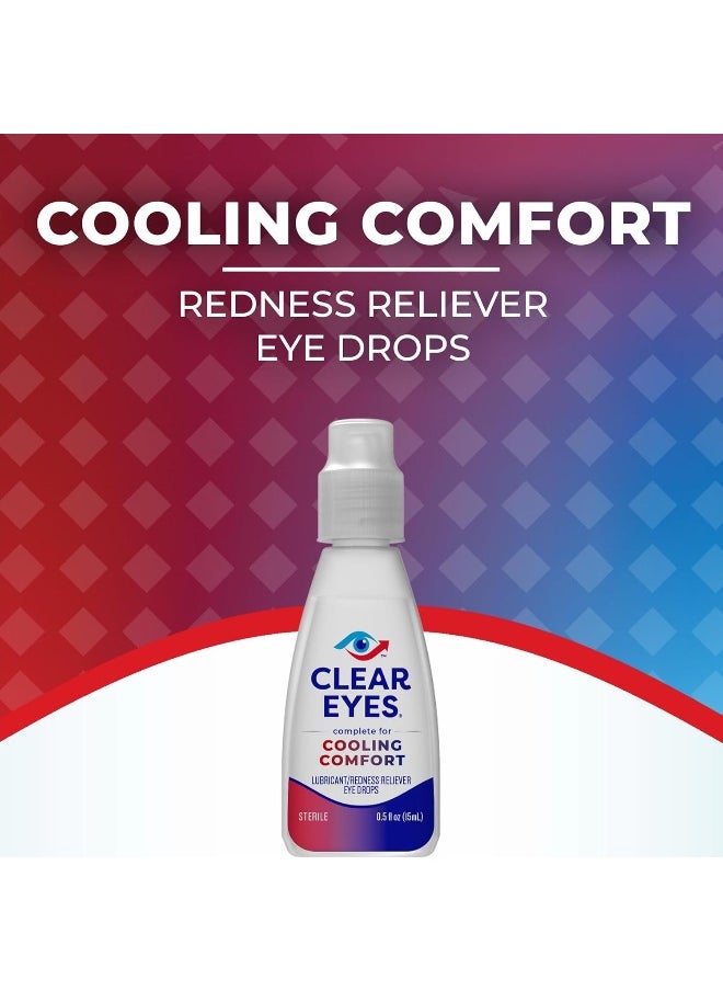 Clear Eyes Cooling Comfort Redness Relief Eye Drops 0.5 Fl Oz  - Image 2