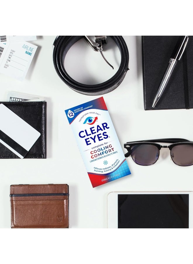 Clear Eyes Cooling Comfort Redness Relief Eye Drops 0.5 Fl Oz  - Image 1