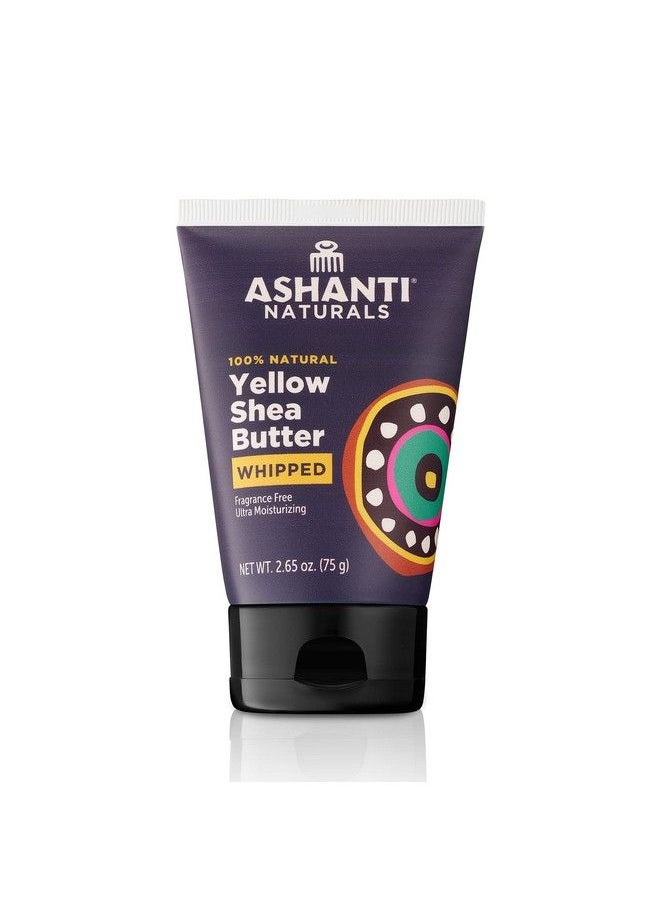 Ashanti Naturals - Yellow Whipped Shea Butter | 100% Natural African Shea Butter | Moisturizing And Fragrance Free (2.65 Oz Tube) - Image 1