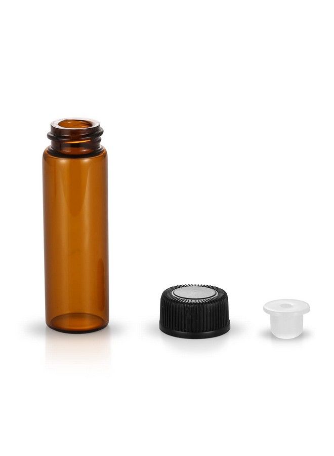 ZbFwmx 12 Pack Set Brown Screw Cap Glass Bottle Small Mini Empty Oil Amber Vial 5Ml  - Image 5