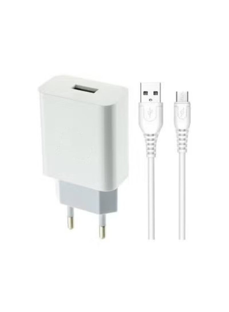 WUW Fast Charging 2.1A Adapter With Micro USB Cable Charger