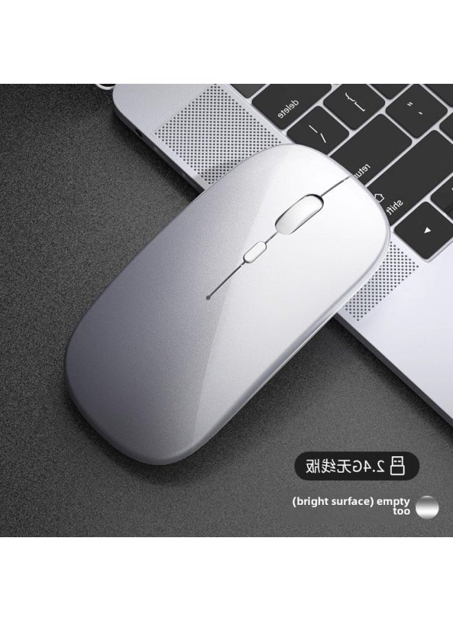 Generic - Unlimited Mute Wireless Charging Home External Dual-mode Desktop Bluetooth Mouse Laptop Office-Specification:Magic Black Wireless Version Qingying Rechargeable + Silent Qingying Comes With Mouse Pad - Image 1