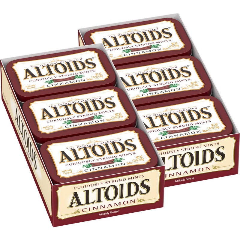 ALTOIDS Classic Cinnamon Hard Candy Breath Mints Bulk 176 zz Tin Pack of 12 - Image 3