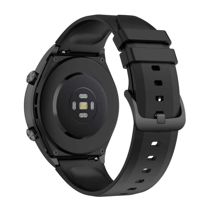 For Xiaomi Watch S1 22Mm Protruding Head Glossy Silicone Watch Band(Black) - Image 5