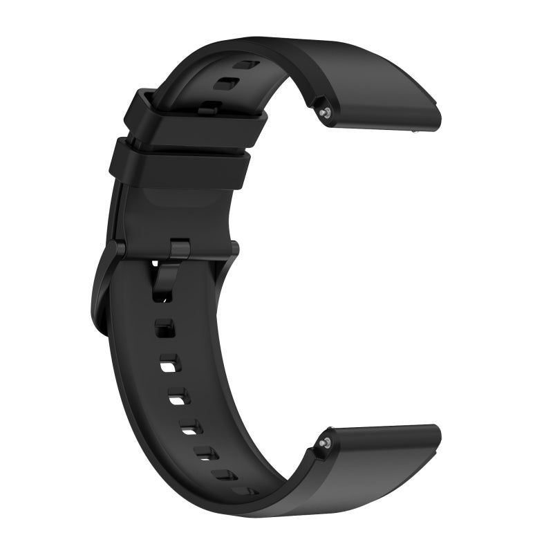 For Xiaomi Watch S1 22Mm Protruding Head Glossy Silicone Watch Band(Black) - Image 3