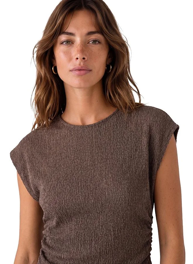 Koton  Textured T-Shirt for Women | Best Price UAE