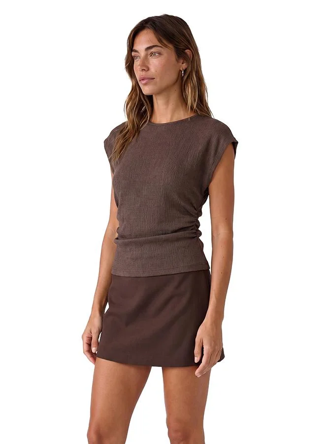 Koton  Textured T-Shirt for Women | Best Price UAE