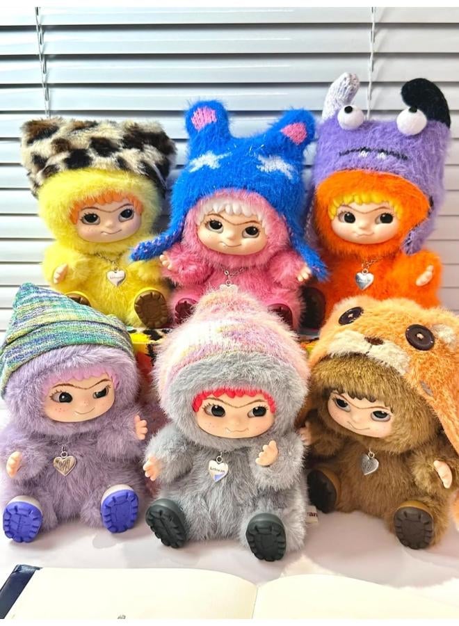 Genuine wakuku Fuzzy Trendy Fun Party Series Blind Box Cute wakuku Action Figure Mystery Box Plush Doll Bag Keychain Pendant (1 Pack) - Image 2