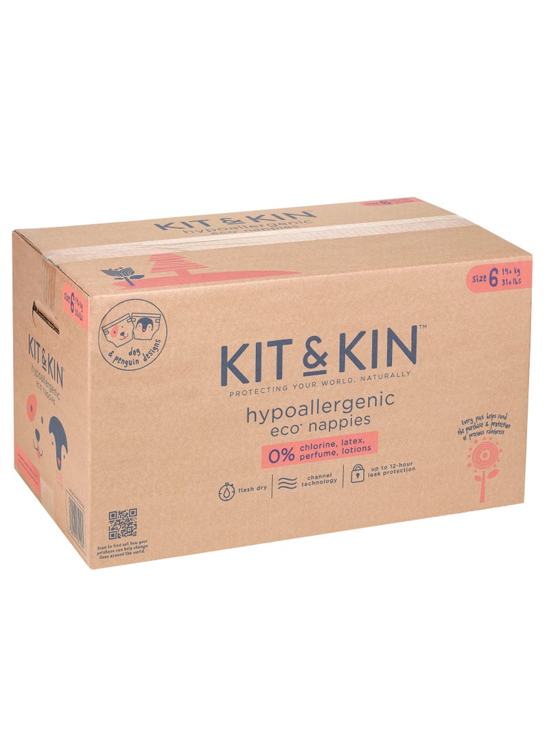 Kit & Kin Eco Diapers Size 6 4 x 24 Diapers - Image 2