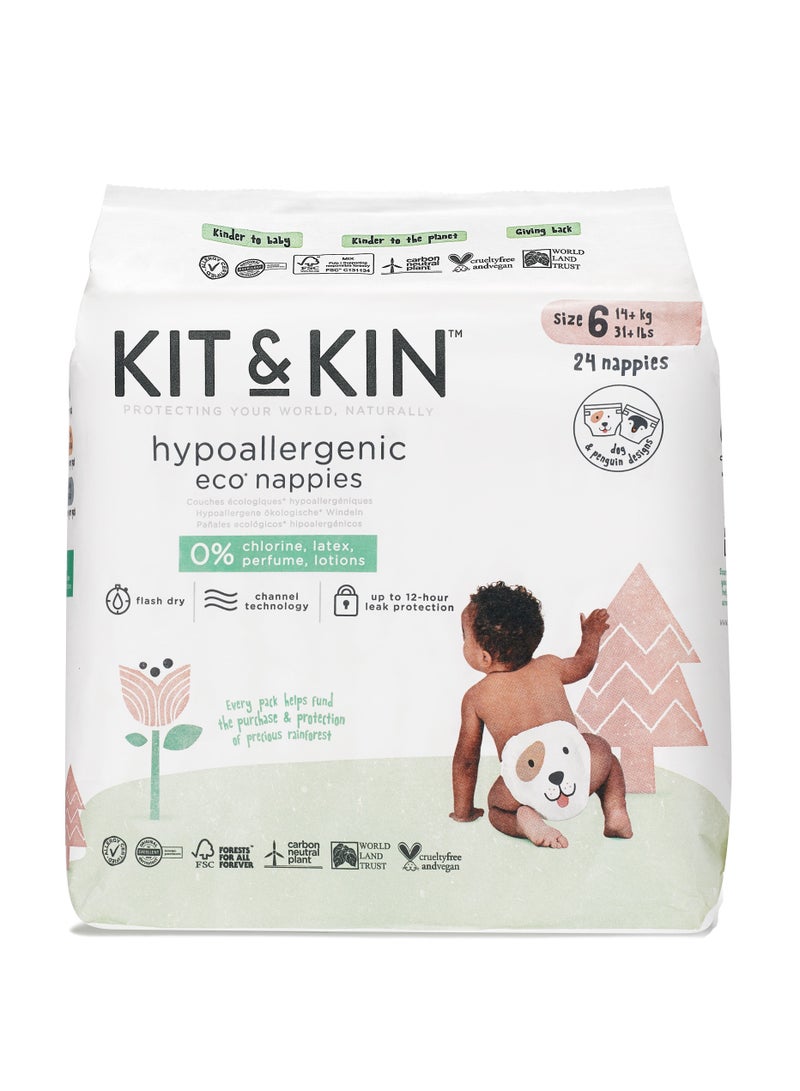 Kit & Kin Eco Diapers Size 6 4 x 24 Diapers - Image 3