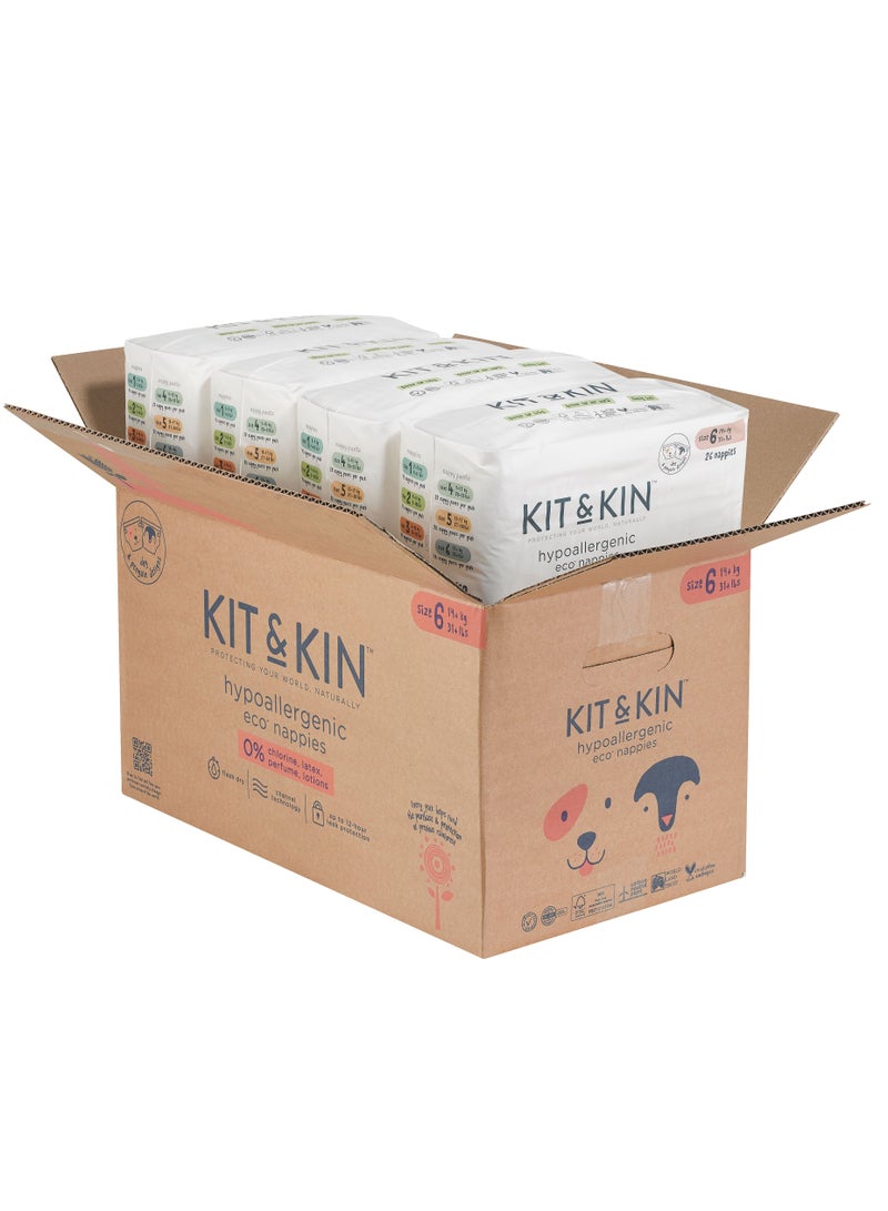 Kit & Kin Eco Diapers Size 6 4 x 24 Diapers - Image 1