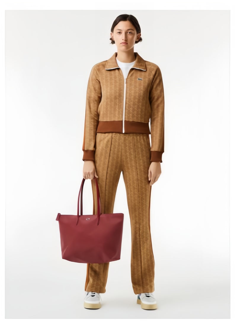 لاكوست حقيبة نسائية من لاكوست L12.12 تصميم عصري متعددة الاستخدامات بسعة كبيرة بحجم كبير حقيبة يد وحقيبة كتف كبيرة كوليت 35سم * 30سم * 14سم - Image 2