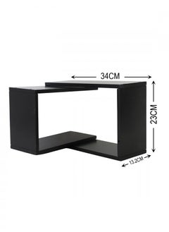 co arma Corner shelves in the form of overlapping squares, black, 34 * 23 cm  - Image 3