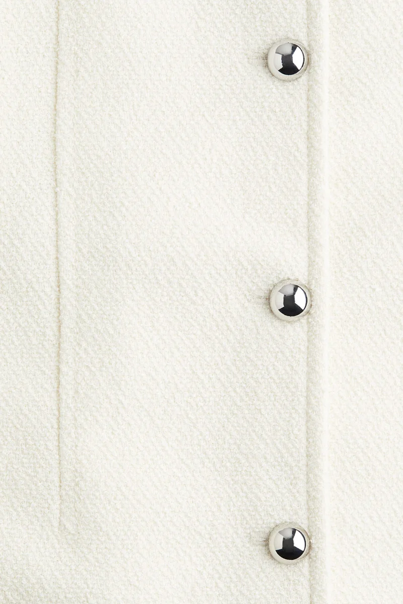 H&M Button-front bouclé dress