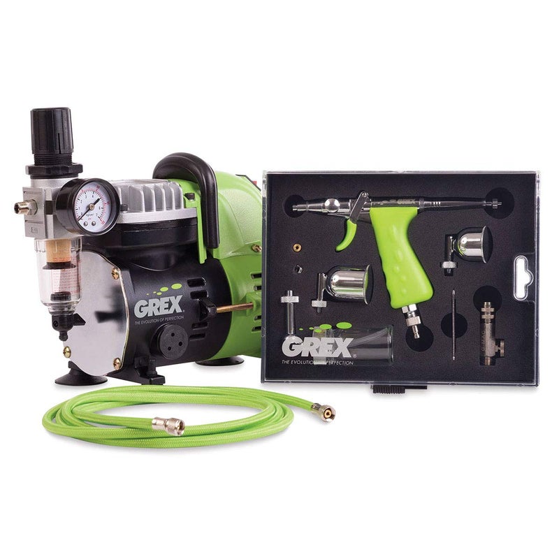 Grex GCK02 Airbrush Combo Kit with Tritium.TS3 Airbrush, AC1810-A Compressor, Accessories and DVD - Image 5