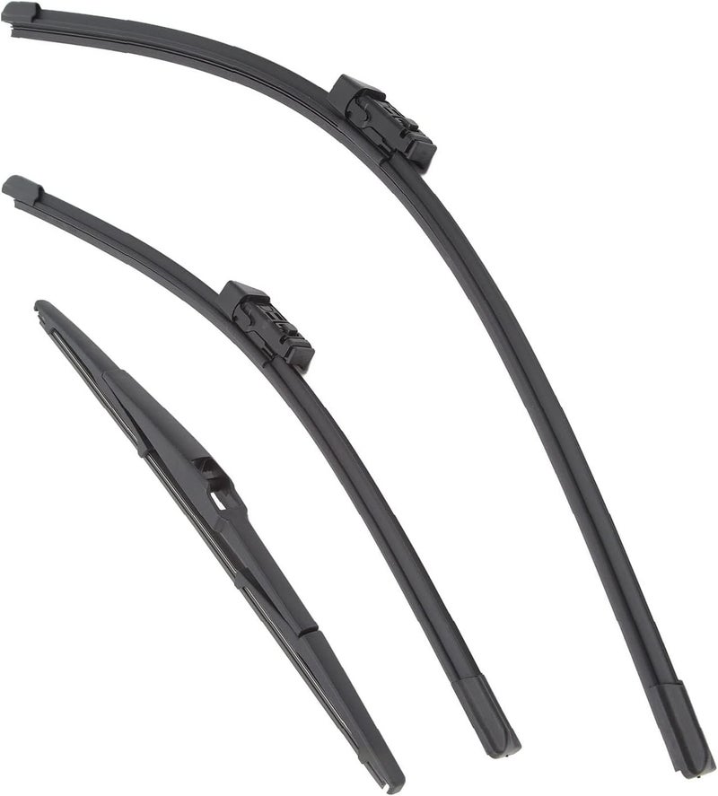 Front Wiper Blades, Replacement for CX5 CX9 2017 to 2021, with High Grade Rubber Steel Aluminum Material - Image 3