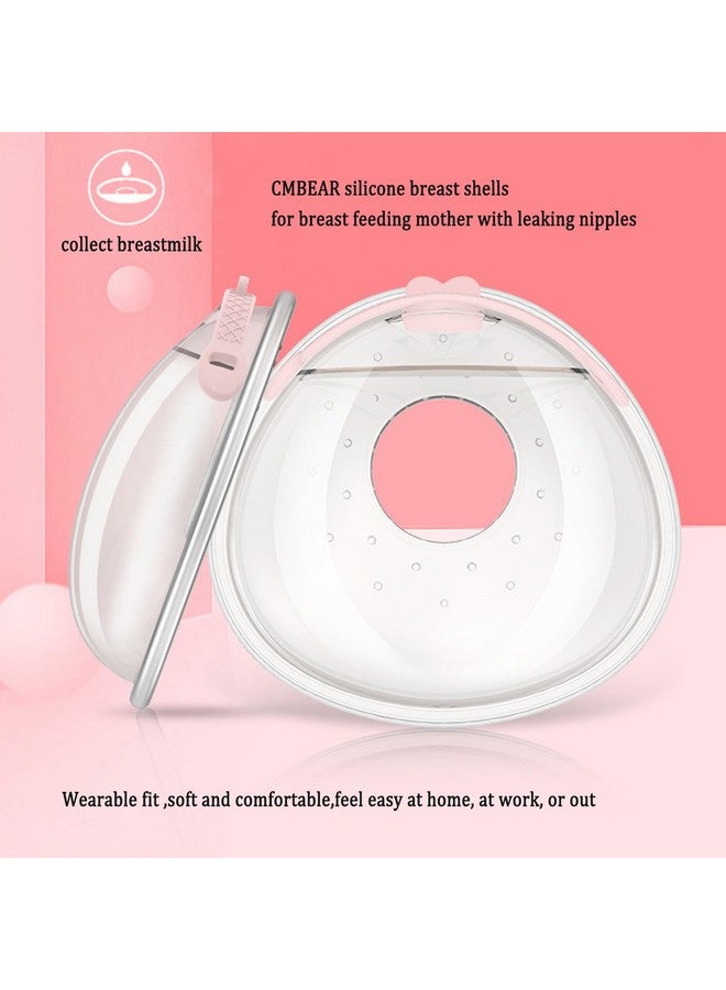 Cmbear Breast Shells Milk Collector, with a Storage Organizer Box for Breastfeeding Nursing Mum, Collect Leaking Breastmilk,Reusable Silicon Pads, Soft and Skin-Friendly, Easy to Wear,Protect Sore Nipples - Image 2