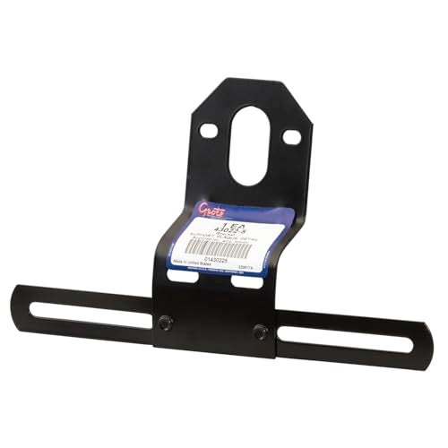Grote 43022-5 Black Universal Steel Offset License Plate Bracket - Image 1