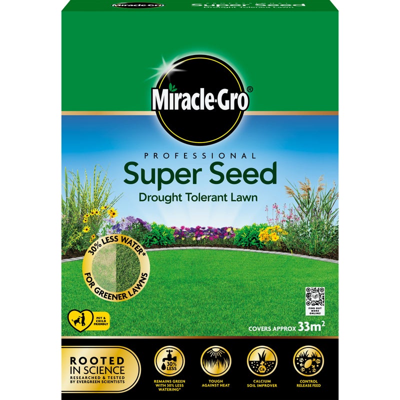 Miracle-Gro Professional Drought Tolerant Lawn Seed, 33 m2 - Image 1