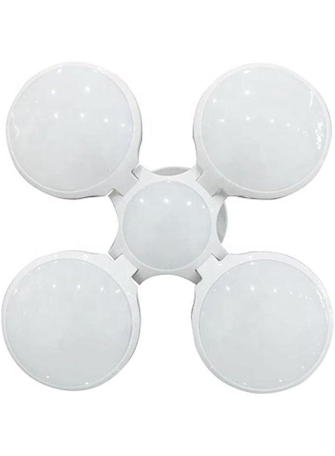 ECVV UFO Bulb Lamp 40W LED Shop Light, Led Ceiling Lights with 4 Adjustable Panels, UFO Football Lights Red - Image 3