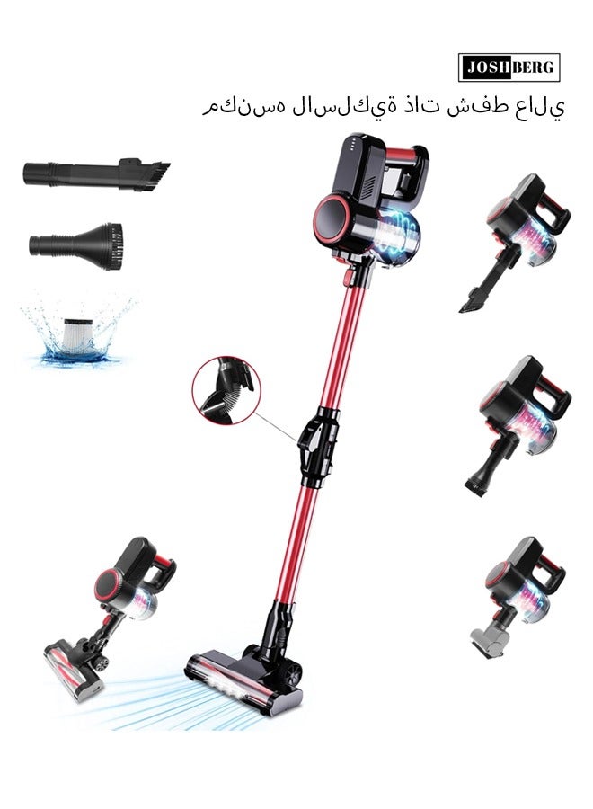 Joshberg 6-in-1 Cordless Vacuum Cleaner, 14000pa Stick & Handheld Vacuum Cleaner with Brushless Motor, 180° Foldable Wand,Lightweight Portable Vacuum Cleaner for Hard Floor Car Carpet Pet Hair Cleaning - Image 1