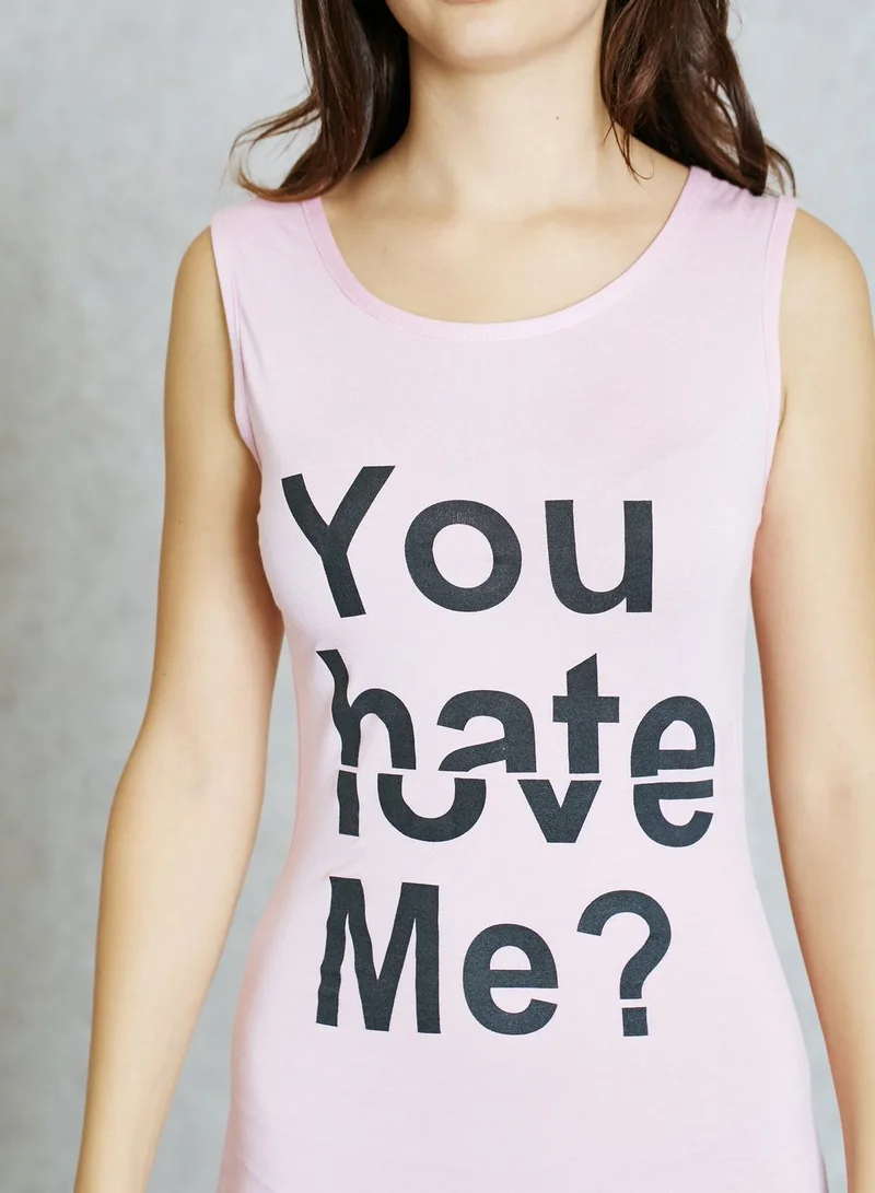 Ginger Slogan Maxi Dress