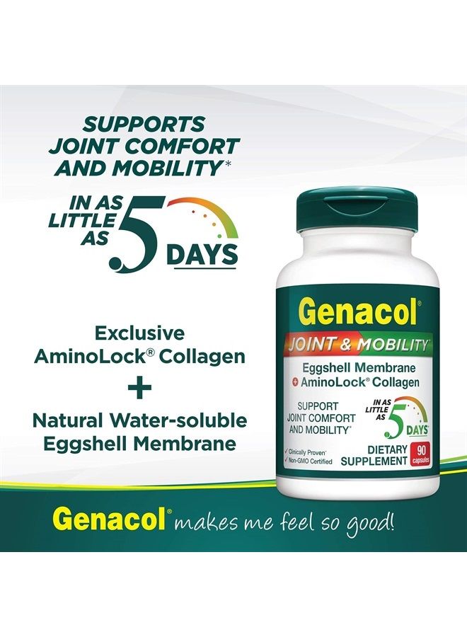 Genacol Eggshell Membrane Collagen Peptides Joint & Mobility Supplement 90 Capsules - Image 4