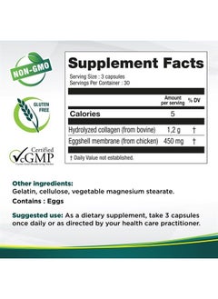 Genacol Eggshell Membrane Collagen Peptides Joint & Mobility Supplement 90 Capsules  - Image 2